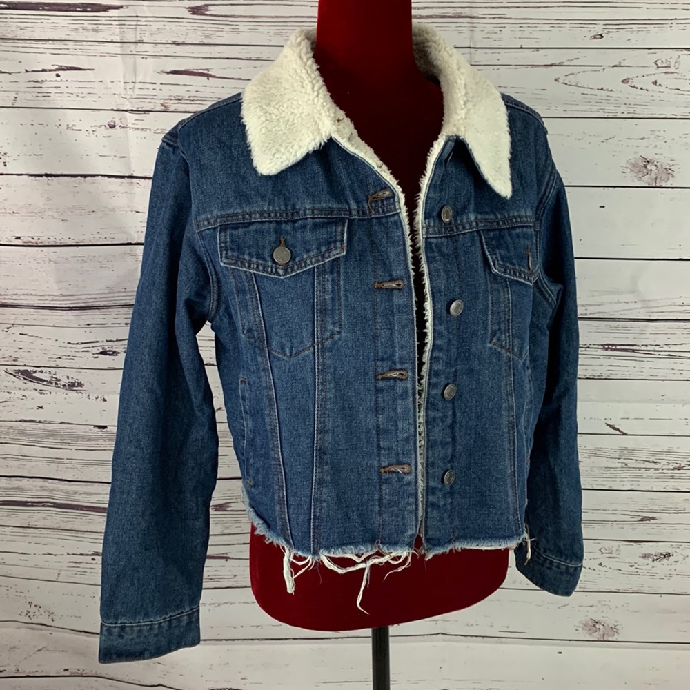 Women’s Working Title Denim crop jacket. Size XL.  NWOT